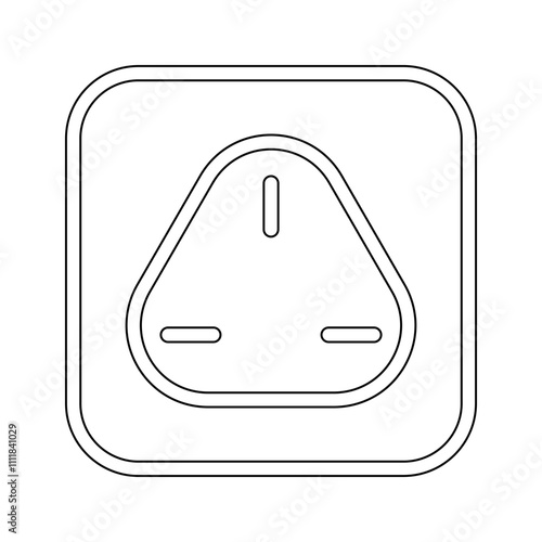 Socket icon in line style