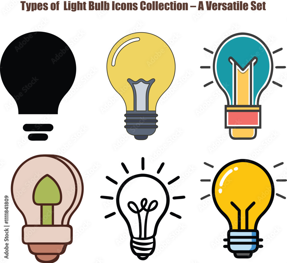 Light Bulb Icon Collection – A Versatile Set Light Bulb Icon Collection – A Versatile Set