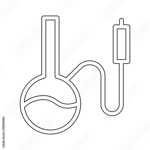 Bong icon in line style