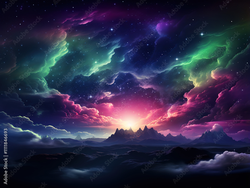 Fototapeta premium Excellent Large body of water with a mountain in the background