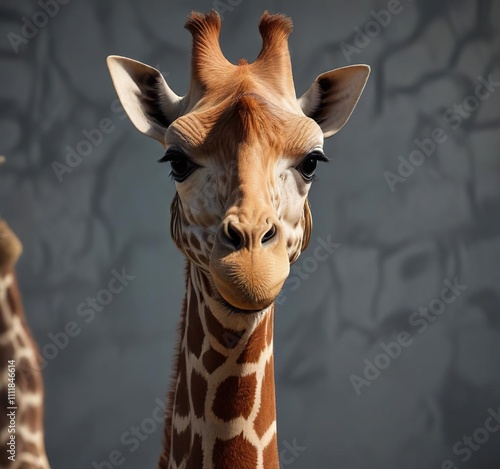 A giraffe's neck featuring a pattern of interconnected rings and spirals, spiralshape , giraffe, longneck photo