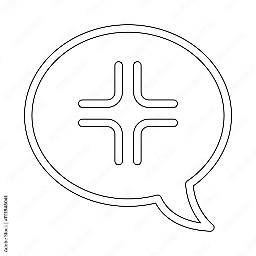 Fototapeta premium Stress icon in line style