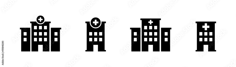 set icons. Silhouette style. Vector icons. set icons. Silhouette style. Vector icons.