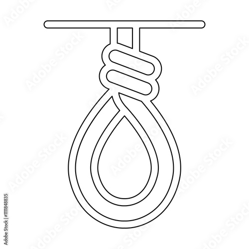 Hanging icon in line style