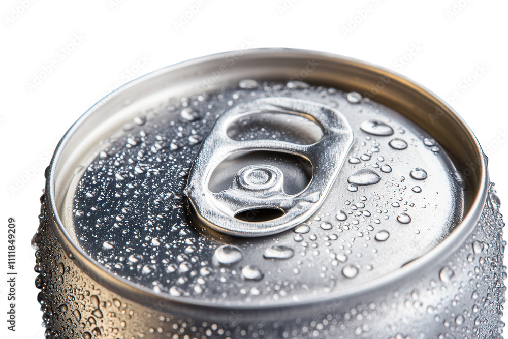 Aluminum can covered in water droplets isolated. PNG transparent. Aluminum can covered in water droplets isolated. PNG transparent.