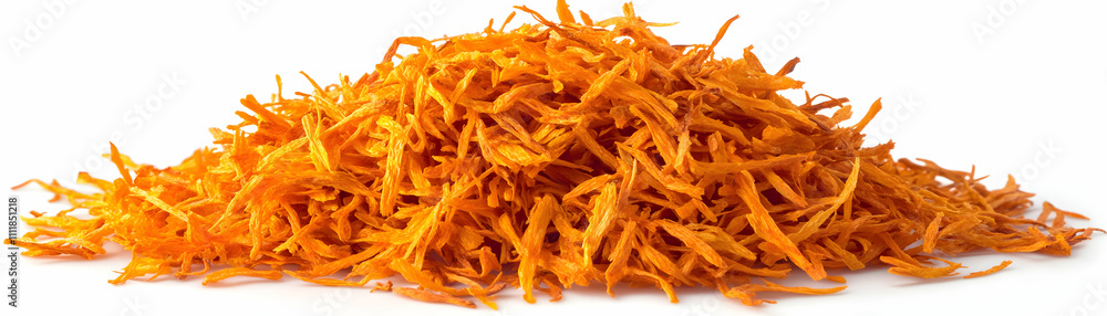 Pile of Dried Orange Flower Petals, Culinary Spice, Aromatic Herb, Vibrant Color, Natural Ingredient, Food Photography, Isolated White Background Pile of Dried Orange Flower Petals, Culinary Spice, Aromatic Herb, Vibrant Color, Natural Ingredient, Food Photography, Isolated White Background