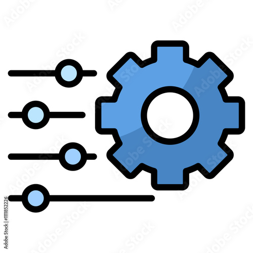 Settings Gear  Icon Element For Design