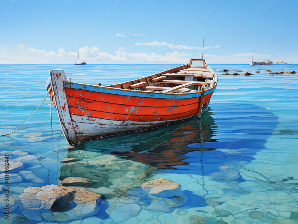 Obraz premium Luxurious View of fantasy pirate ship