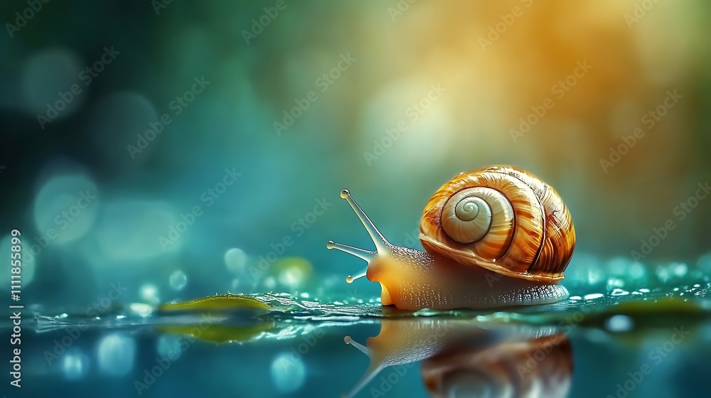 Snail Shell Reflection Water Nature Beauty Snail Shell Reflection Water Nature Beauty