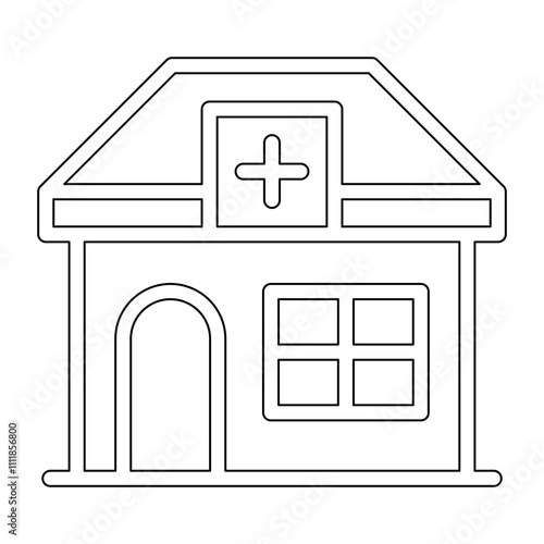 Drugstore icon in line style