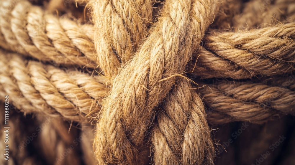 Close-up of Intertwined Rope Texture Close-up of Intertwined Rope Texture