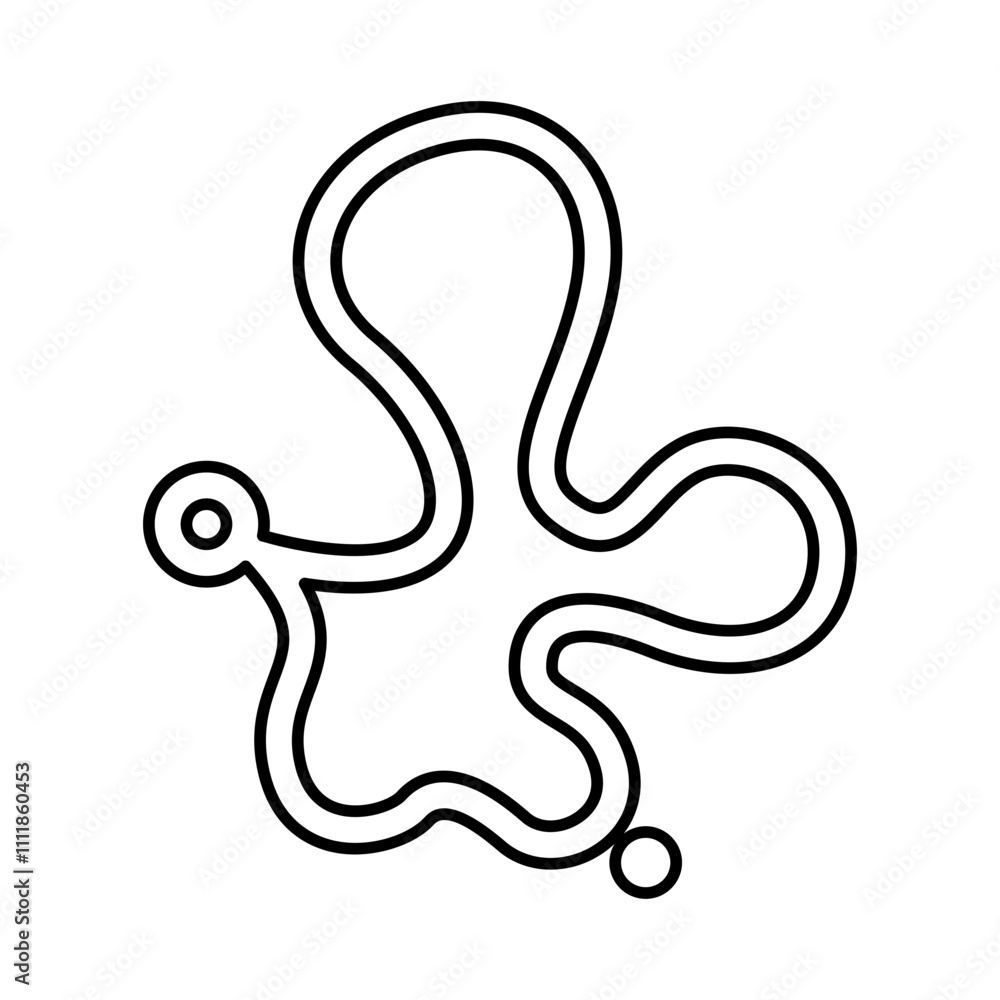Fototapeta premium Liquid icon in line style