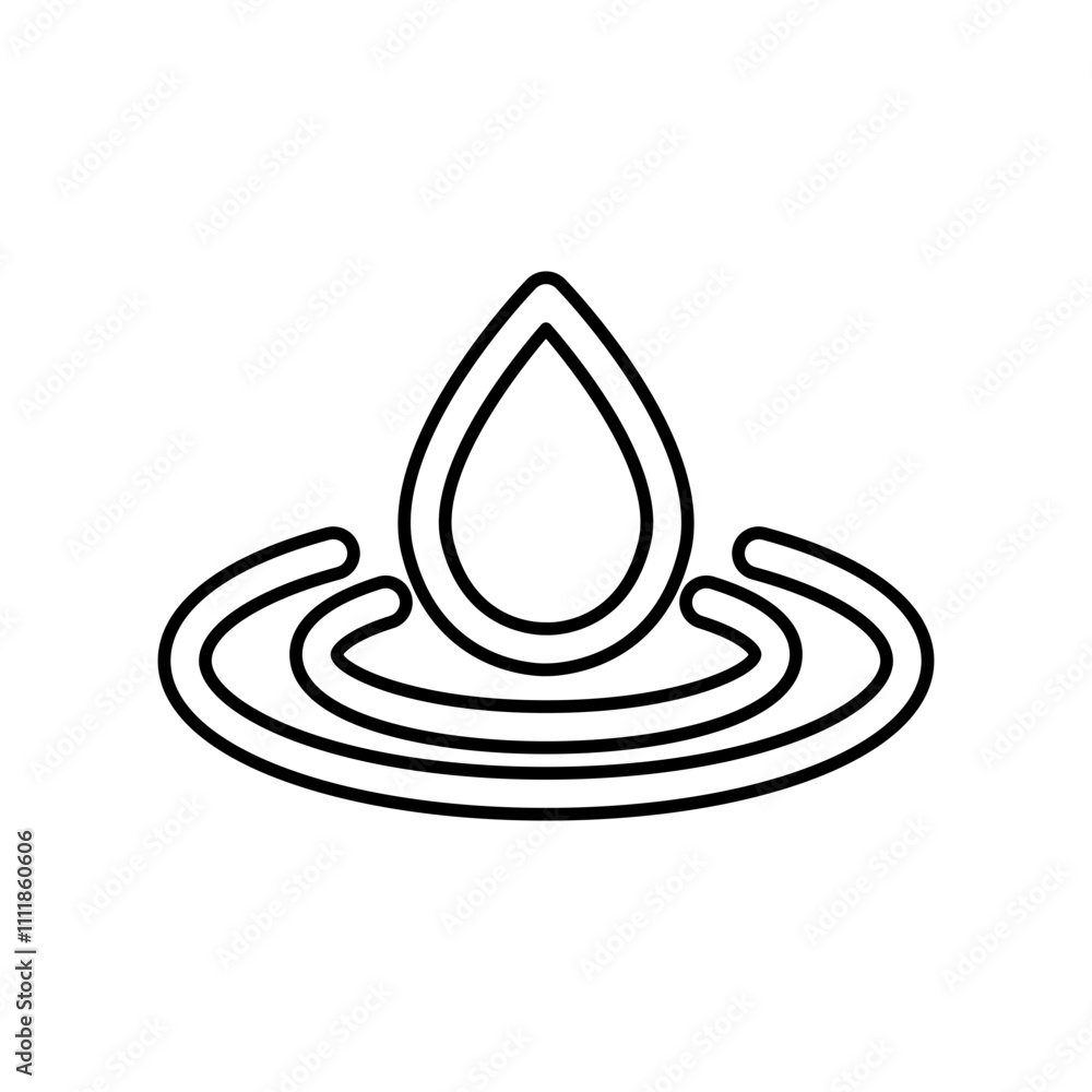 Liquid icon in line style Liquid icon in line style
