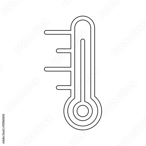 Thermometer icon in line style