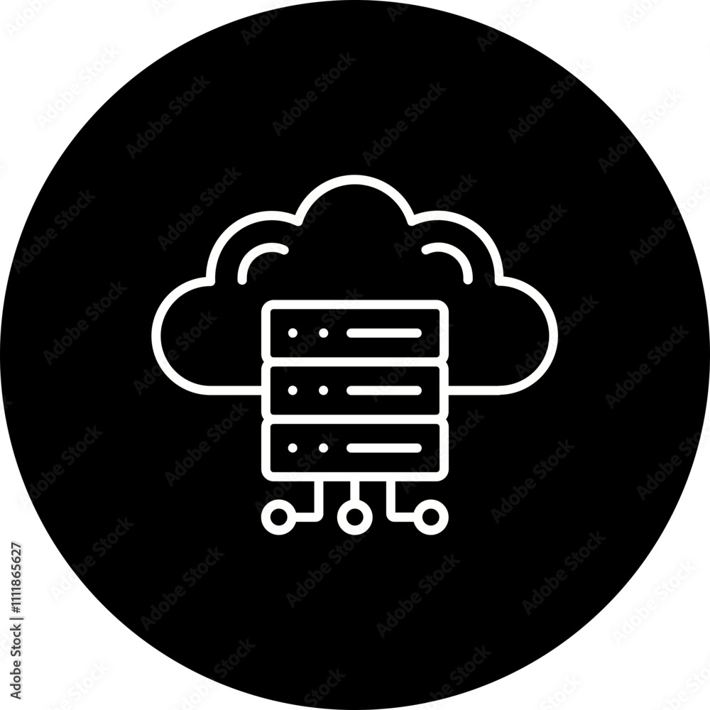 Cloud Server Icon Cloud Server Icon