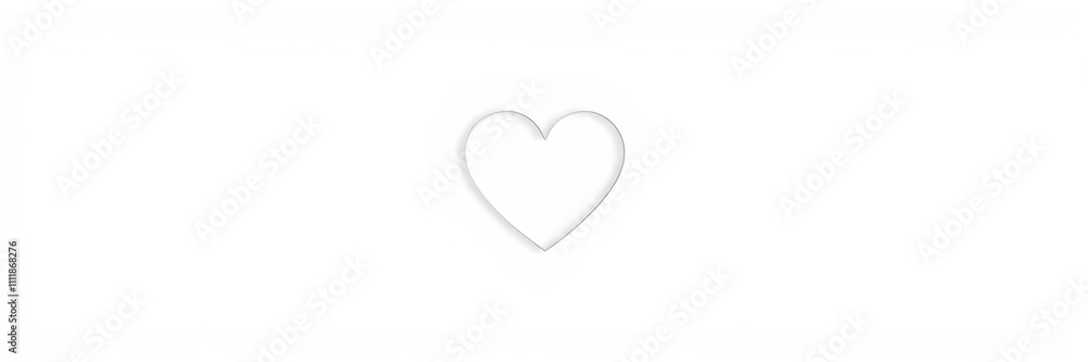 Minimalistic white background with a heart shape in the center, symbolizing love and purity, purity, simple, white Minimalistic white background with a heart shape in the center, symbolizing love and purity, purity, simple, white