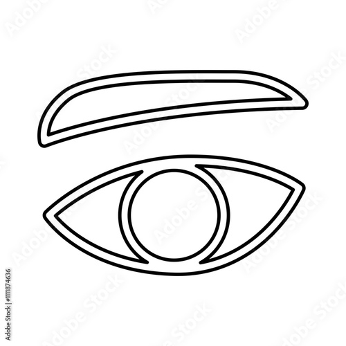 Eye icon in line style