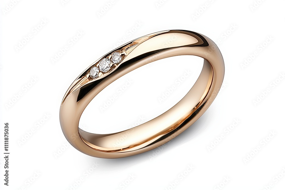 Elegant rose gold ring featuring three sparkling diamonds, perfect for engagements or special occasions. Elegant rose gold ring featuring three sparkling diamonds, perfect for engagements or special occasions.