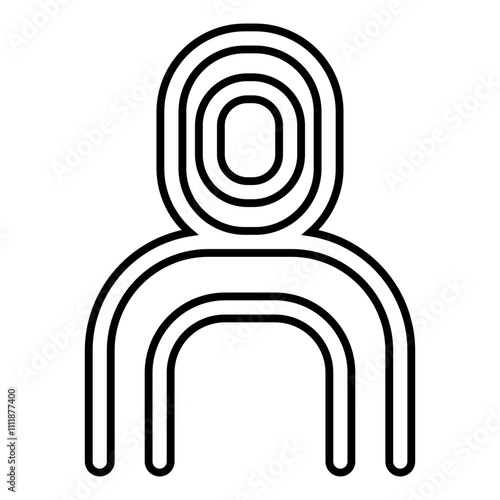 Target icon in line style