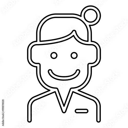 Massager icon in line style