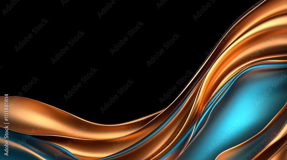Abstract Gold Teal Liquid Waves Luxury Background Fluid Design Swirling Pattern Abstract Gold Teal Liquid Waves Luxury Background Fluid Design Swirling Pattern