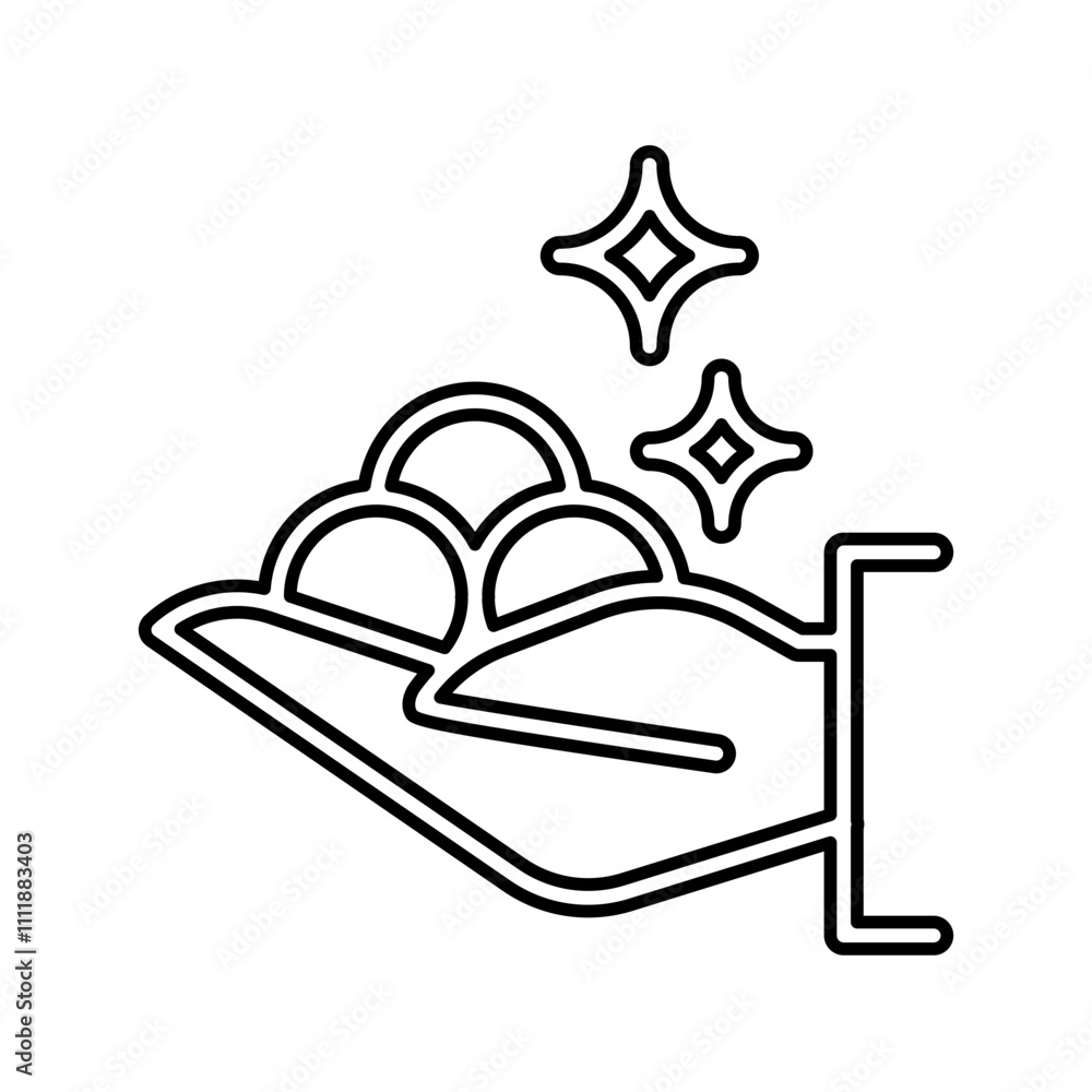 Fototapeta premium Money icon in line style