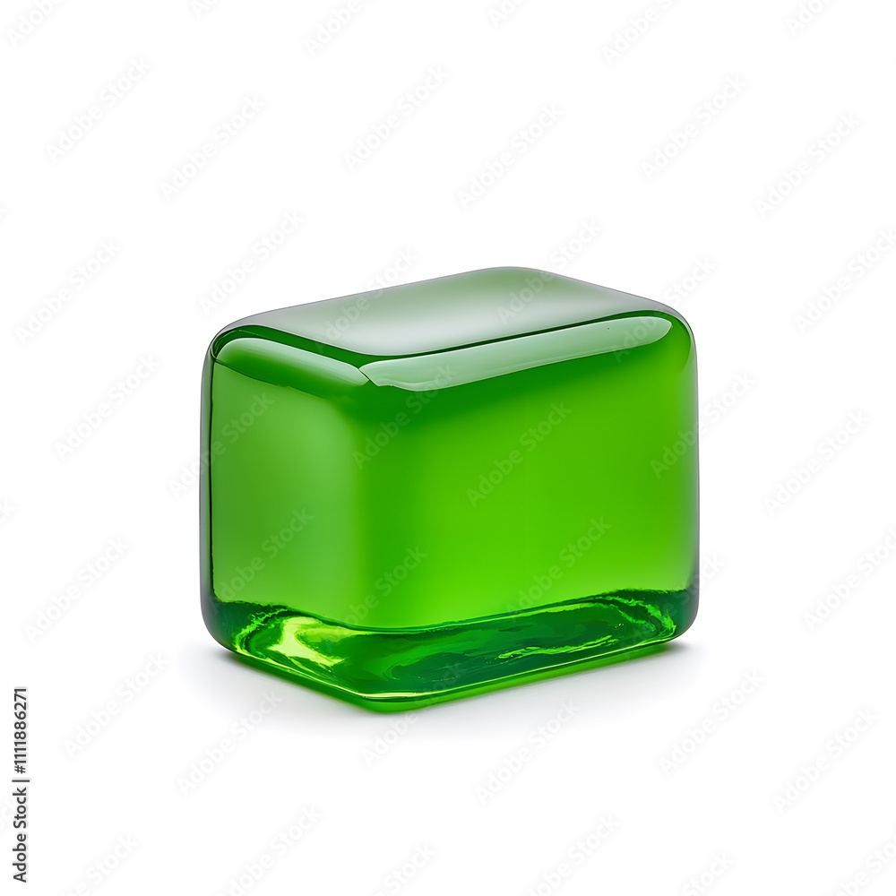 Green Jelly Candy, isolated on white background Green Jelly Candy, isolated on white background