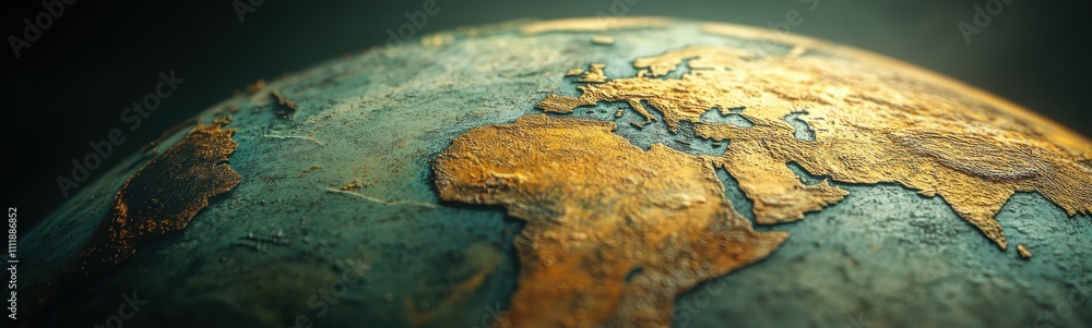 Close up of a globe with a map on it Close up of a globe with a map on it