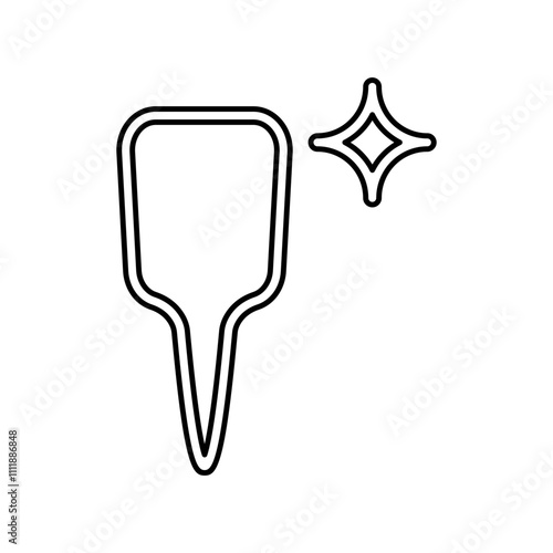 Implant icon in line style