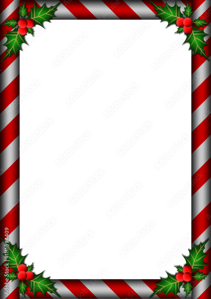 christmas border frame with holly and berries christmas border frame with holly and berries