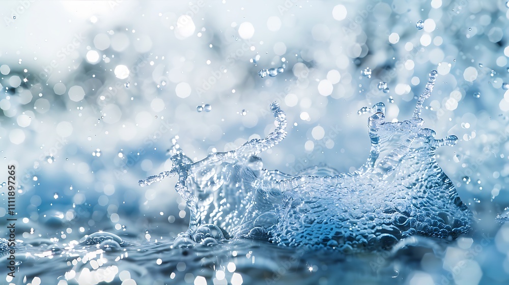 A powerful splash of water frozen mid-motion, with sharp droplets scattering in all directions, captured in high detail. A powerful splash of water frozen mid-motion, with sharp droplets scattering in all directions, captured in high detail.