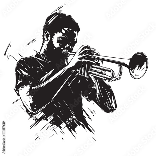 man with trumpet