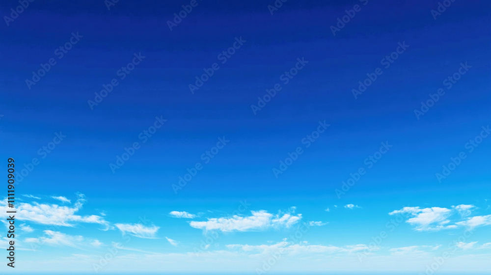 Vibrant blue sky background with flat gradient and minimalistic design elements Vibrant blue sky background with flat gradient and minimalistic design elements