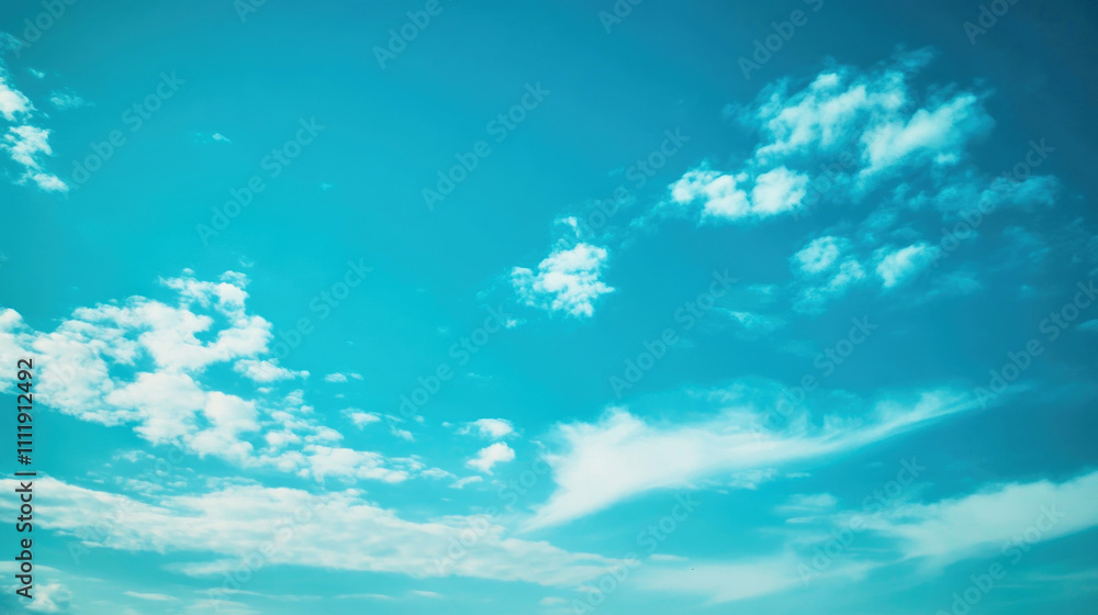Tranquil blue sky background with soft clouds for serene desktop aesthetic Tranquil blue sky background with soft clouds for serene desktop aesthetic