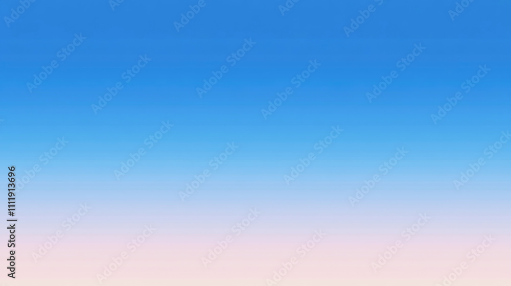 Obraz premium Clear gradient blue sky evokes tranquility on a perfect day with minimalist charm and calmness