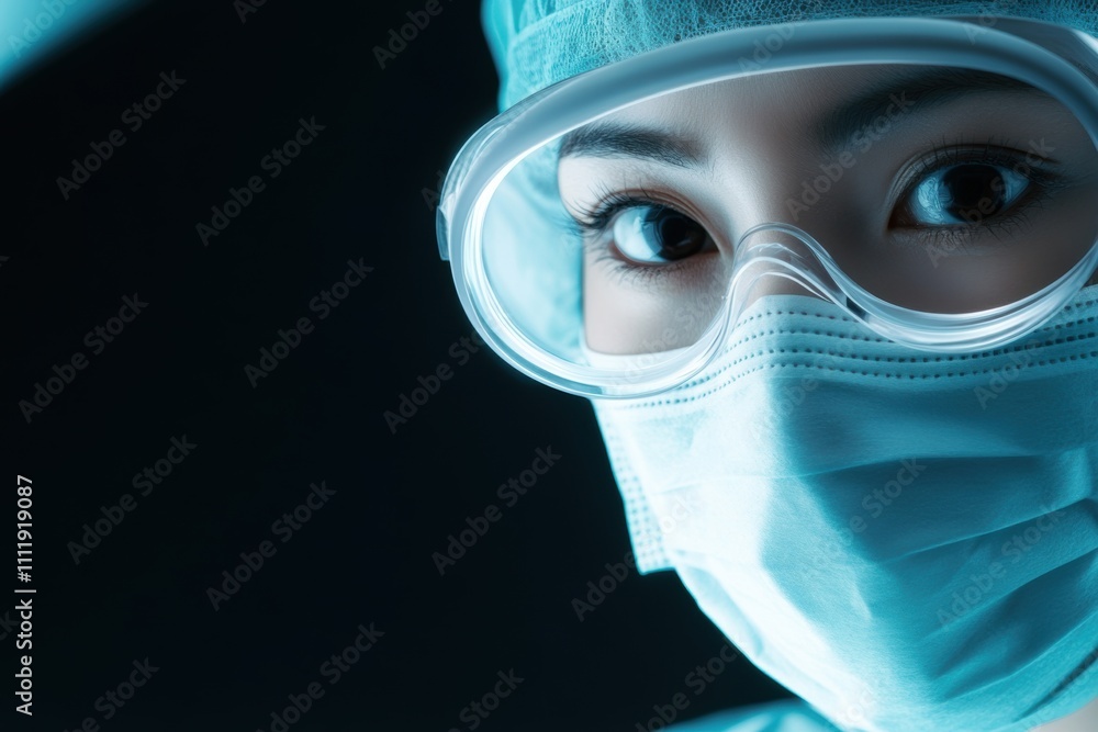 hospital operating room, an asian surgeon in a high-tech operating room with attentive nurses, surrounded by medical equipment, working under a bright light hospital operating room, an asian surgeon in a high-tech operating room with attentive nurses, surrounded by medical equipment, working under a bright light