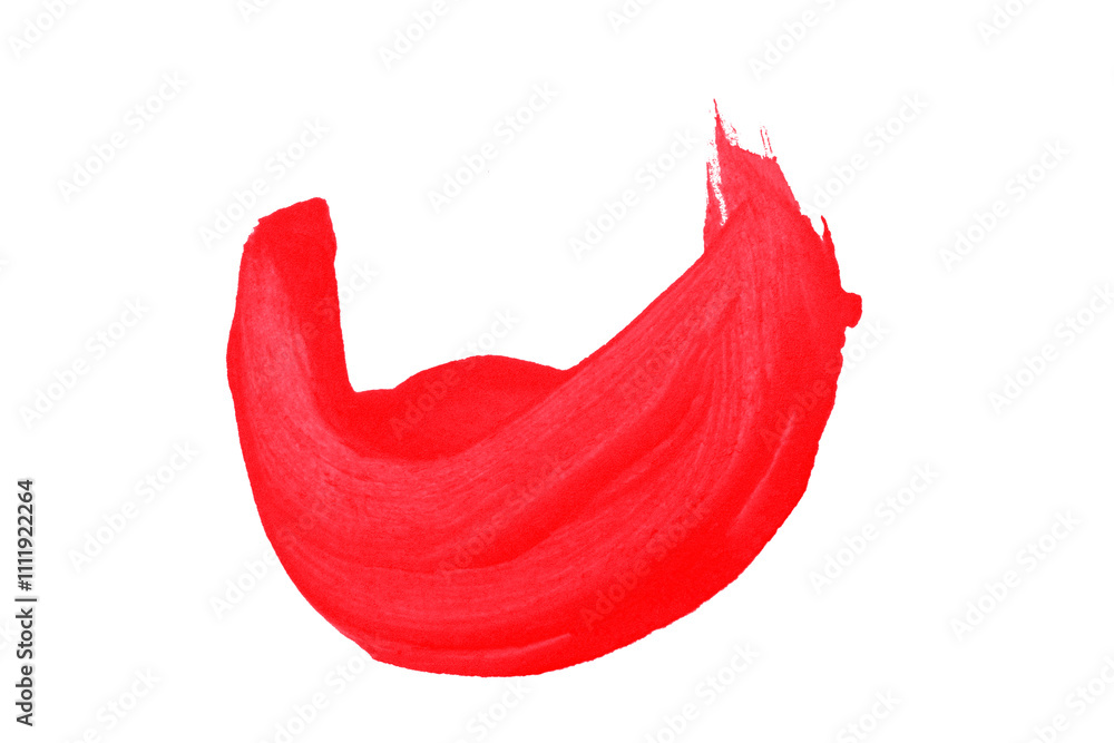 Red brush stroke isolated on transparent background. Red brush stroke isolated on transparent background.