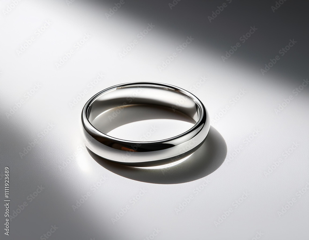 Silver Ring on White Surface Silver Ring on White Surface