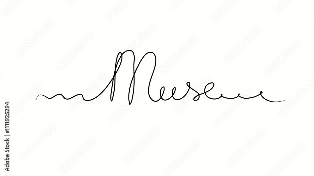 Muse text. One line drawing doodle hand drawn. Video 4k object illustration, minimalism hand drawn sketch design modern new Muse text. One line drawing doodle hand drawn. Video 4k object illustration, minimalism hand drawn sketch design modern new