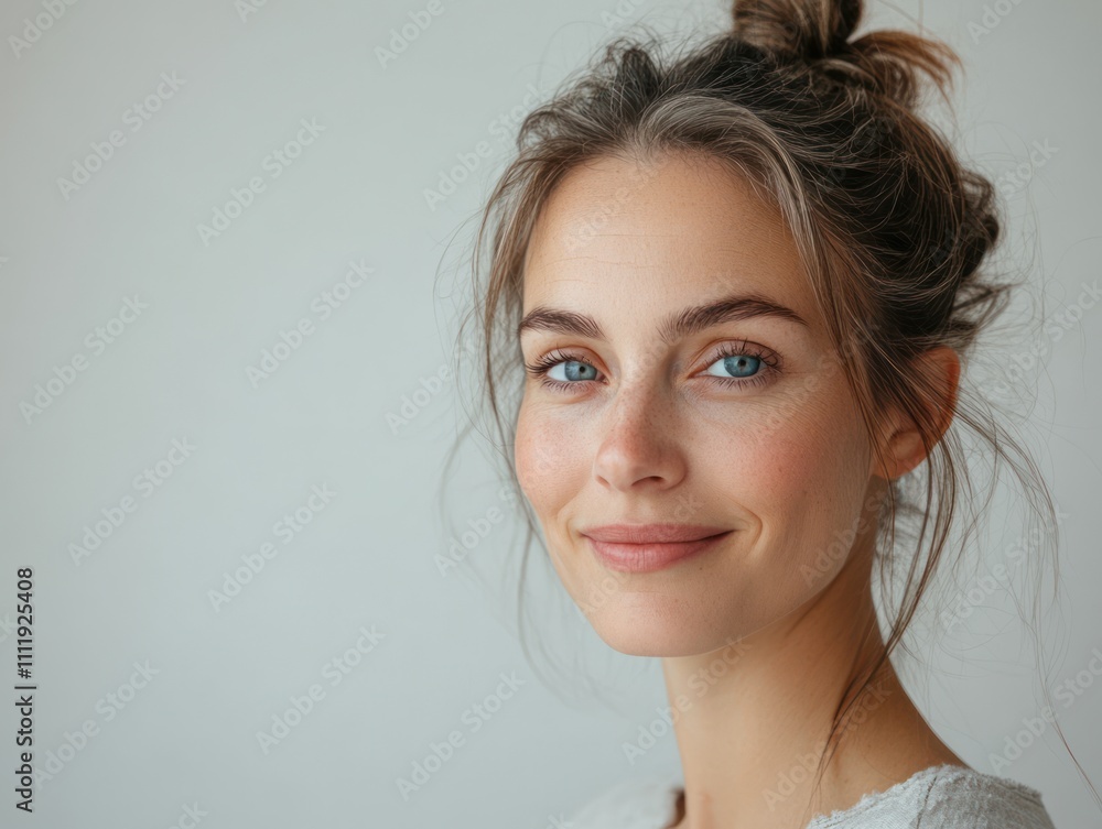 close up photo of a middle aged gray woman, face care, no make up woman close up photo of a middle aged gray woman, face care, no make up woman
