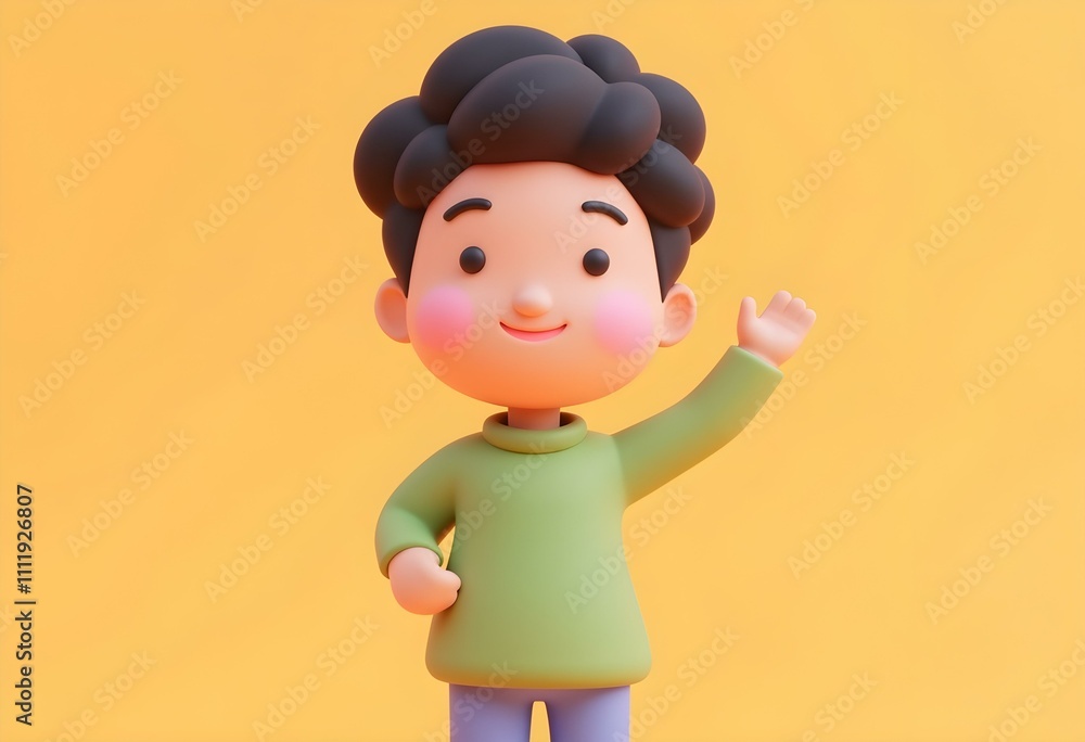 Young smiling man Adam avatar. 3d vector people character illustration. Cartoon minimal style. Young smiling man Adam avatar. 3d vector people character illustration. Cartoon minimal style.