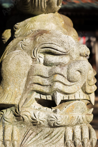 群馬県太田市新田神社の狛犬 photo