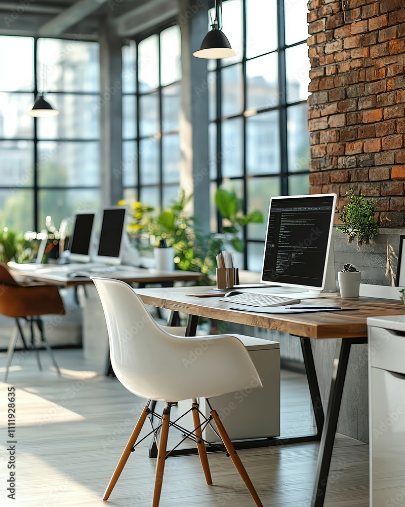 Modern coworking office space with natural light, stylish modern coworking office with minimalist design, productive modern coworking office for startups and freelancers Modern coworking office space with natural light, stylish modern coworking office with minimalist design, productive modern coworking office for startups and freelancers