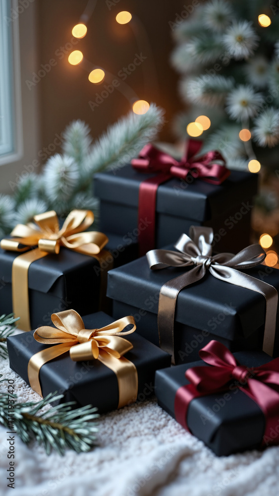 Elegant Black Christmas Gifts: Luxury Holiday Marketing for Upscale Retailers and Event Planners Elegant Black Christmas Gifts: Luxury Holiday Marketing for Upscale Retailers and Event Planners
