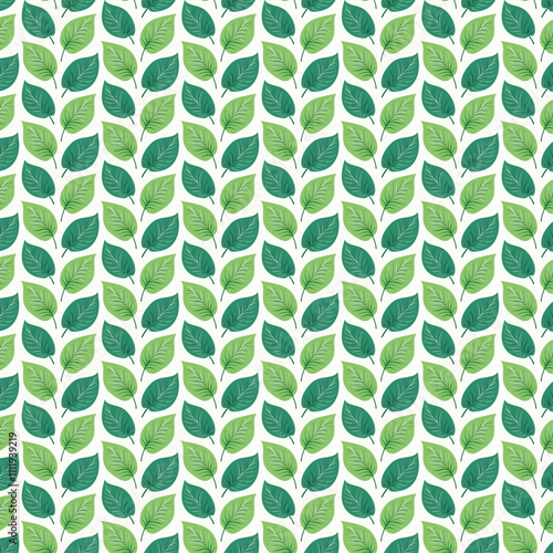 Print para moda hojas verdes y fondo beige