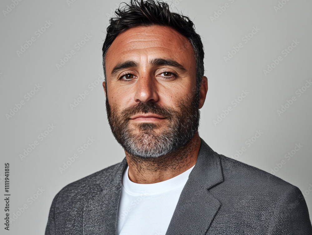 Portrait of Confident Man in Blazer, Business Professional with a Friendly Smile
Portrait of Confident Man in Blazer, Business Professional with a Friendly Smile