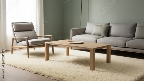 Transform Your Space: Latch Coffee Table with Sofa and Decorative Accents
 photo