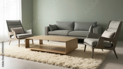 Transform Your Space: Latch Coffee Table with Sofa and Decorative Accents
 photo