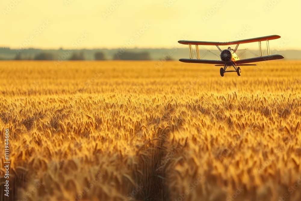 A shadow of a biplane dances across golden wheat fields, golden hour glow, nostalgic pastoral perspective A shadow of a biplane dances across golden wheat fields, golden hour glow, nostalgic pastoral perspective