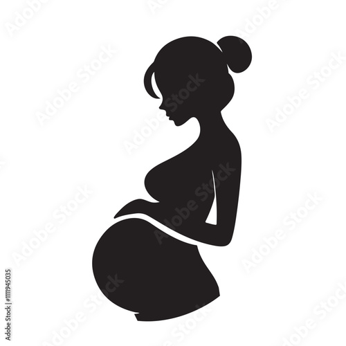 Silhouette of a Pregnant Woman.eps